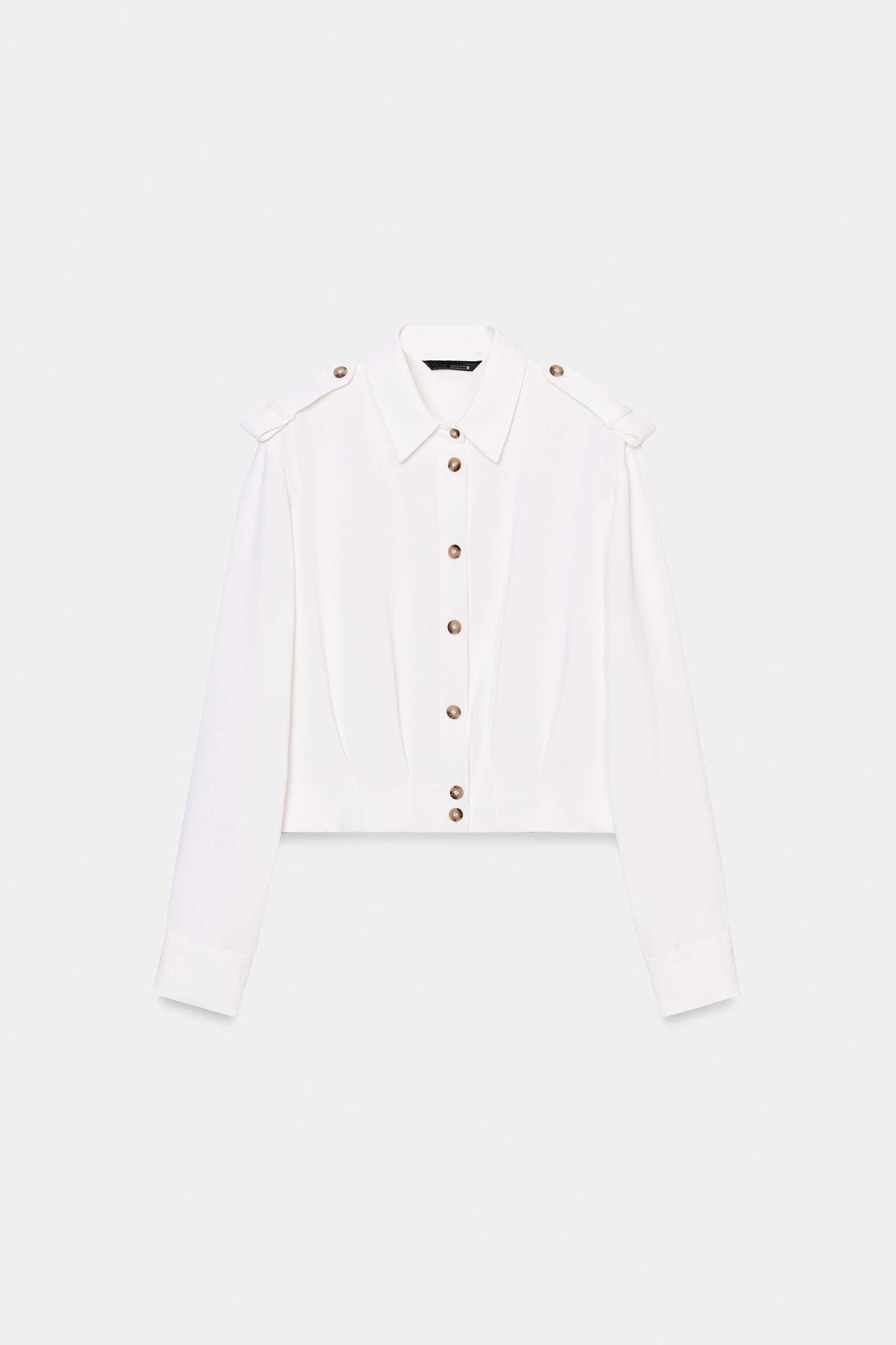 CHEMISE COURTE À PATTES D'ÉPAULES